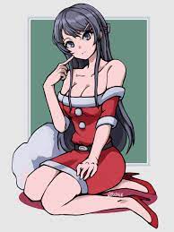 She was dressed in her minegahara uniform, her schoolbag next to her as she sat silently on the couch. Christmas Mai San Rascal Does Not Dream Of Bunny Girl Senpai Know Your Meme