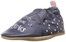 robeez girls soft soles crib shoe dream among the stars navy 12 18 months m us infant