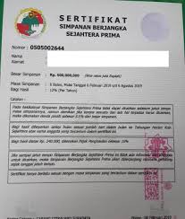 Bank mandiri syariah, bni syariah, btn syariah, bca syariah, dll. Contoh Sertifikat Deposito Deposito Gratis Asuransi