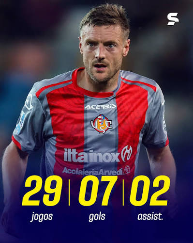 VALE NO TRICOLOR? 🇾🇪⚽ Aos 39 anos, Jamie Vardy teve uma temporada de destaque pela Cremonese em 2025/26, mostrando que ainda pode ser decisivo mesmo na reta final da carreira. O atacante