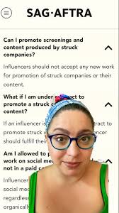 SAG-AFTRA Strike Guidelines for INFLUENCERS