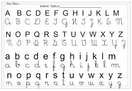 Alfabeto De Letra Cursiva Maiuscula E Minuscula - Ponto Cruz Andreia