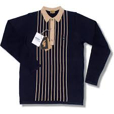 Maybe you would like to learn more about one of these? Gabicci Vintage Mod Retro 60 S L S 3 Button Stripe Knit Polo Shirt Adaptor Clothing