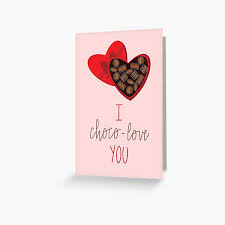 Diy valentine's candy pun cards tania versloot project blog: Chocolate Pun Greeting Cards Redbubble