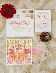 Folky Elopement Inspiration With Golden Tones Green Wedding Shoes Retro Wedding Invitations Retro Wedding Stationery Retro Wedding