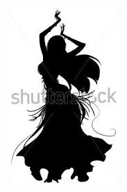 Black And White Dancer Silhouette Painting Black Silhouette Of A Woman Dancing Belly Dance On A White Background 99593171 Jpg 298 450 Dancer Silhouette Dance Silhouette Belly Dance