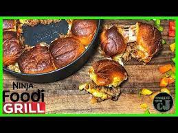 Ninja Foodi Grill Italian Sausage And Peppers Sliders Ninja Foodi Grill Recipe Youtube Grilled Italian Sausage Grilling Recipes Stuffed Peppers