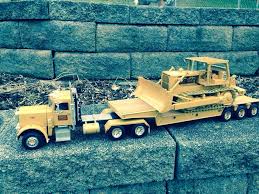 I Love It Good Job Nice Paint Job On Both Truck And Trailer And Bulldozer Model Cars Kits Car Model Scale Models