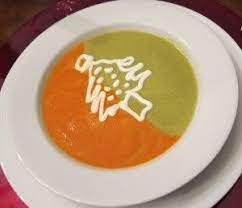 Red And Green Soup Recipe Stuffed Peppers Christmas Soup Green Soup