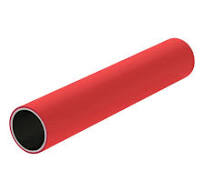 Tubo de acero rojo de 2.4 m con PE
