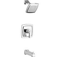 Townsend® 2.5 gpm/9.5L/min Tub and Shower Trim Kit With Rain Showerhead,  Double Ceramic Pressure Balance Cartridge With Lever Handle - Tub & Shower  / ...