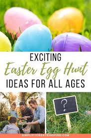 Undeniably, this is one of the best easter egg hunt ideas for large groups. Awesome Easter Egg Hunt Ideas For Kids Adults Free Printable Clues Simplify Create Inspire