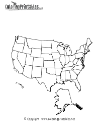 Enjoy coloring with the colors of your choice. Free Printable Usa Map Coloring Page
