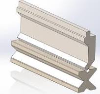 Press Brake Gooseneck Punch & 4 Way Die Combo x 6" lg , for 20 Ga. thru 1/4"