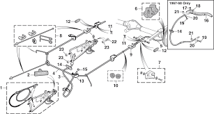 All wiring terminals correctly located. Parking Brake Cables