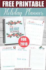 Free Printable Holiday Planner For 2020 Organize Declutter Holiday Planner Printables Free Holiday Planner Printables Planner Printables Free