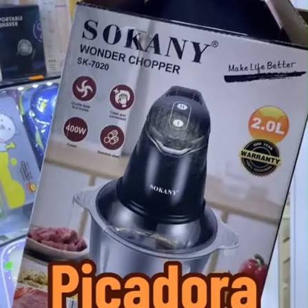 🔪 PICADOR ELÉCTRICO SOKANY 2 LITROS – ACERO INOXIDABLE, ⏱️ ¿Cansado de  picar a mano y perder tiempo en la cocina?, Con el Picador Eléctrico SOKANY  de 2 Litros, prepara tus recetas en segundos ⚡, 🔪 ...