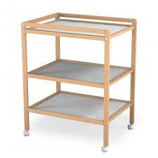 at4 table a langer en bois sur roulettes avec 2 tablettes table a langer meuble de chambre d enfants table a langer bebe