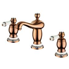 Zweigriffmischer kommen insbesondere in nostalgisch angehauchten badezimmern zum einsatz. Nostalgie Retro 3 Loch Armatur Waschbecken Waschtisch Keramikhebel Glas Kristall Rosegold Rose Rotgold Traumbad De