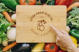Download Wood Table Mockup With Vegetable Designs For Free Vegetable Design Wood Table Free Design