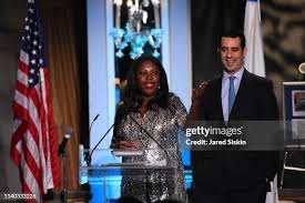 Gillian Harding and Carlos Gutierrez jr. attend The Spirit of Soroka...  News Photo