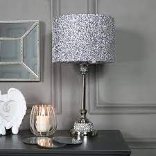 4.7 out of 5 stars 241. Silver Nickel Diamante Table Lamp