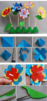 Blumen Basteln Mit Kindern Bild Von Gobs Lindern Auf Marion Basteln Fruhling Kinder Blumen Basteln