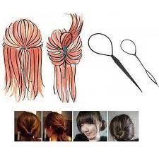 2pcs Women Girl Topsy Tail Hair Braided Tool Ponytail Maker Easy Styling Tool Braided Hairstyles Topsy Tail Hair Braiding Tool