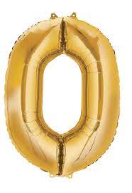 Gold Number 0 Gold Number Balloons Party City Balloons Number Balloons
