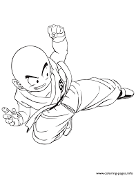 They can't get too comfortable in their new lives because more evildoers are on the horizon. Dragon Ball Z Kuririn Krillin Coloring Page Coloring Pages Printable