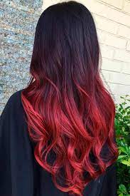 How To Choose The Best Color Of Red Hair For Your Skin Tone Black Hair Ombre Black Hair Red Ombre Hair Color For Black Hair