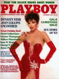 Playboy December 1983, Flashdancers nude JoanCollins covergirl na