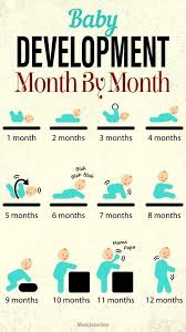 Baby Development Growth Milestones Month By Month Baby Development Baby Care Tips Baby Month By Month