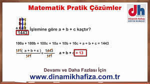 Pratik Yontemlerle Kpss Tyt Ales Dgs Soru Cozumleri 2 Www Dinamikhafiza Com Tr Youtube Matematik Merkezleri Matematik Ders Calisma Ipuclari