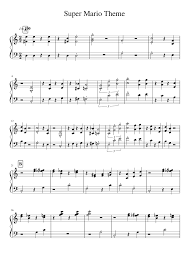 It's super easy to play, and i hope you like it! Super Mario Theme Sheet Music For Piano Solo Musescore Com