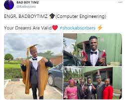 On the mj track eponymous of the king of pop, timz layers affection. Congrats Singer Bad Boy Timz Graduates From University Naija360 Ng