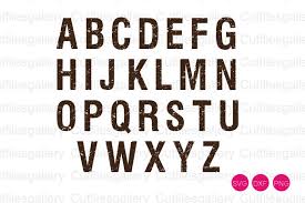 Alphabets, monograms & fonts (machine embroidery). Distressed Alphabet Font Graphic By Cutfilesgallery Creative Fabrica