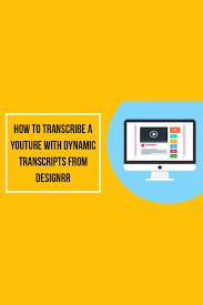 How To Transcribe A Youtube Video With Dynamic Transcripts From Designrr Https Designrr Io How To Transcribe A Youtube Wi In 2020 Play The Video Transcript Dynamic