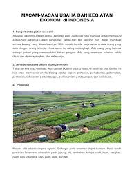 We did not find results for: Jenis Jenis Usaha Dan Kegiatan Ekonomi Di Indonesia