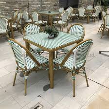 Outdoor coffee table set manufacturers & suppliers. China Sp Oc429 Aluminum Frame With Pe Rattan Outdoor Coffee Shop Furniture China Aluminum Rattan Chair Outdoor Aluminum Chair