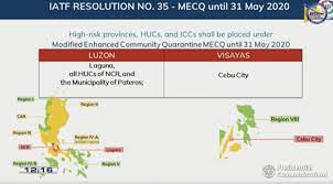 Published aug 5, 2021 9:45:14 pm (file photo) metro. Ncr Laguna Cebu City Under New Iatf Classification Modified Ecq Nolisoli