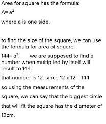 Find the measure of an angle inside a circle. E Answer2 Alex Draws A Circle Inside A Square Piece Of Paper Whose Area Is 144cm2 He Makes Sure Brainly Ph
