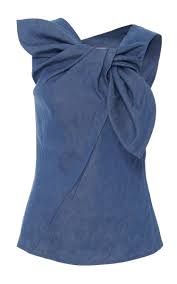 ирина пивоварова про мою подругу и немножко про меня Https Www Modaoperandi Com Carolina Herrera Ss17 Denim Wrap Top Fashion Fashion Tops Tops
