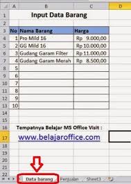 Contoh invoice booking tiket #5. Download Contoh Nota Penjualan Dengan Rumus Excel Belajar Office