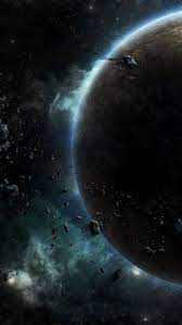 Download 1350x2400 Planet Glow Asteroids Space Universe Wallpaper In 2021 Planets Wallpaper Space Pictures Wallpaper