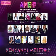 Anugerah meletop era 2017 khai bahar irfan haris tajul haqiem rusli ame2017. Meletop Pa Twitter Top 20 Penyanyi Meletop Anugerah Meletop Era 2017 Ame2017 Undi Sekarang Di Https T Co Bu3oevwk9p
