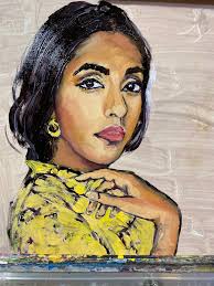 Rupi Kaur Portrait — Christina Tarkoff Oil Paintings