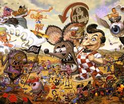 The Psychedelic World Of Lowbrow And Spotlight On Tom Bigtoe Laura Rod Authority Lowbrow Art Tiki Art Pop Surrealism