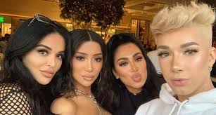 Sisters lunch.... more to come 😏 Mona Monica Kattan Nikita Dragun James  Charles