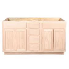 Shop affordable rta bathroom cabinets online. 60 In Double Sink Vanity Bathroom Cabinet In Unfinished Poplar Shaker Style Unfinished Bathroom Vanities Bathroom Vanity Cabinets Double Sink Bathroom Vanity